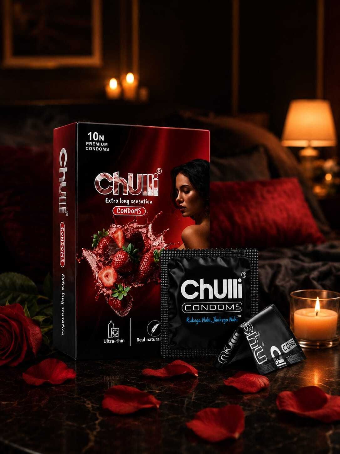 chulli Chuli Ultra Thin Strawberry Condoms Natural Feel Condom-picture-38