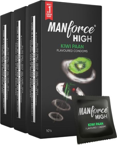 mankind Manforce High Kiwi Paan Flavoured Condoms for Men| Lubricated Latex Condoms Condom-picture-18