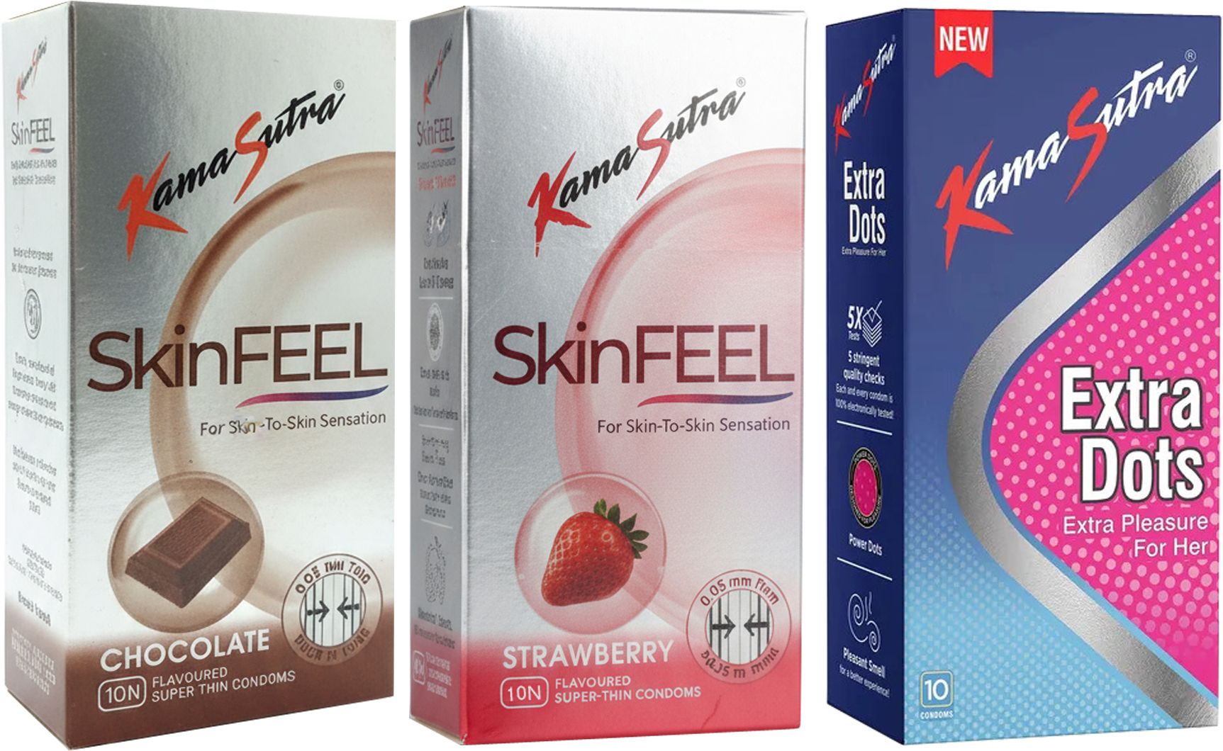 kamasutra SkinFEEL Chocolate, SkinFEEL Strawberry And Extra Dots Condom-picture-20