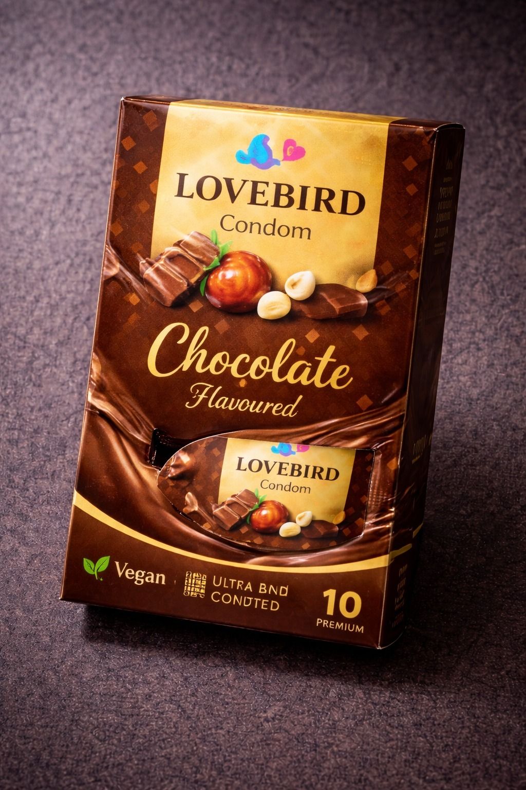 lovebirdcondom CHOCOLATE FLOVOURED | RIBBED & LUBRICATED | FUNTIME CLIMAX Condom-picture-14