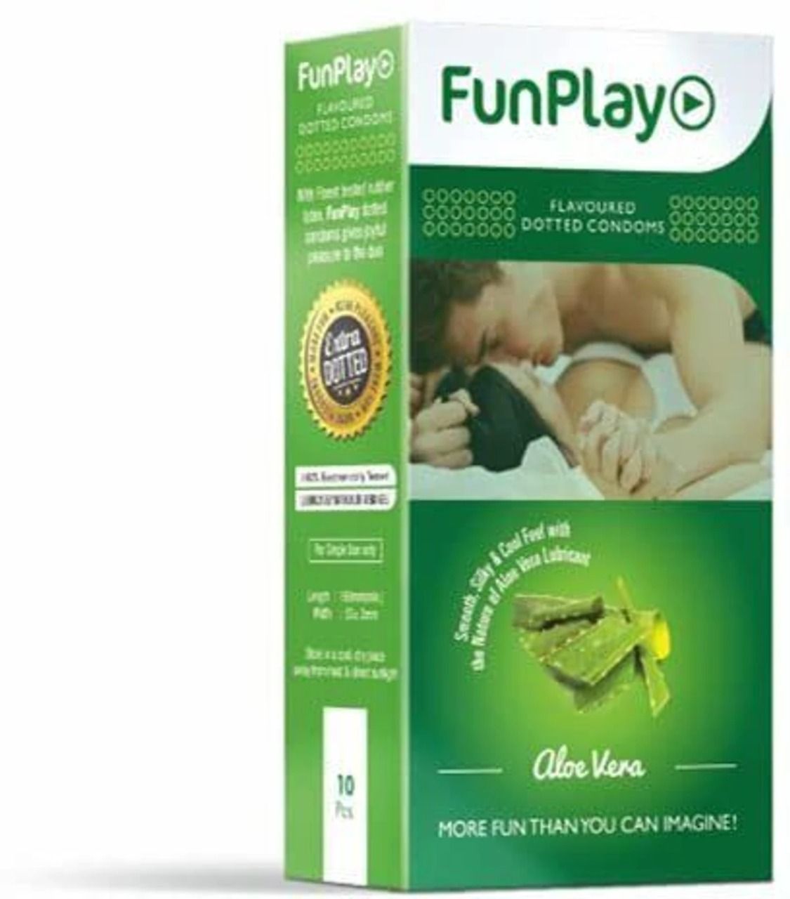 funplay Aloe Vera Dotted Condom (Set of 2, 20 Sheets) Condom (Set of 2, 20 Sheets) Condom-picture-30