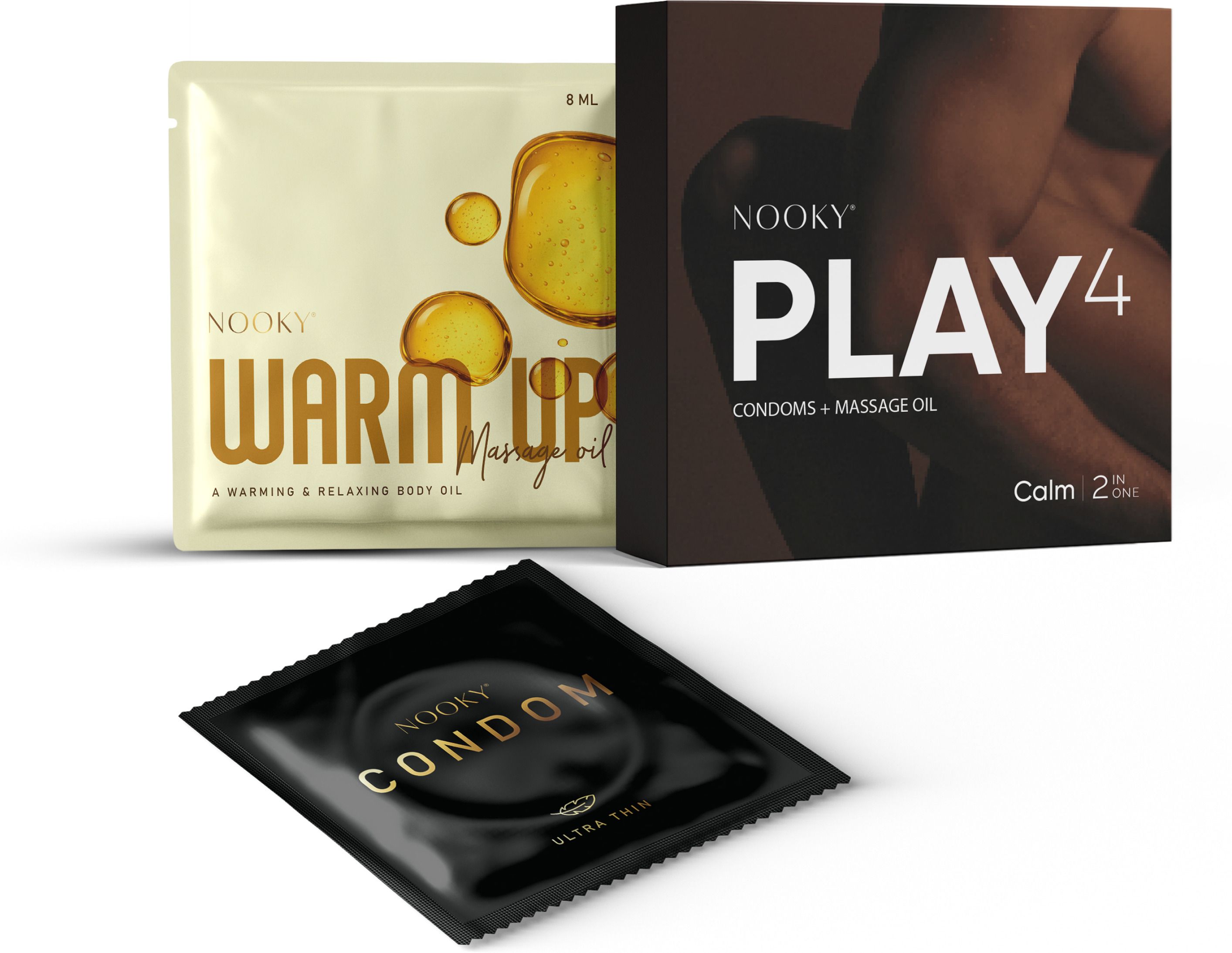 Calm-2-In- 1 Ultra thin Condom kit | Aromatic Massage oil+ Condoms Condom-image-31