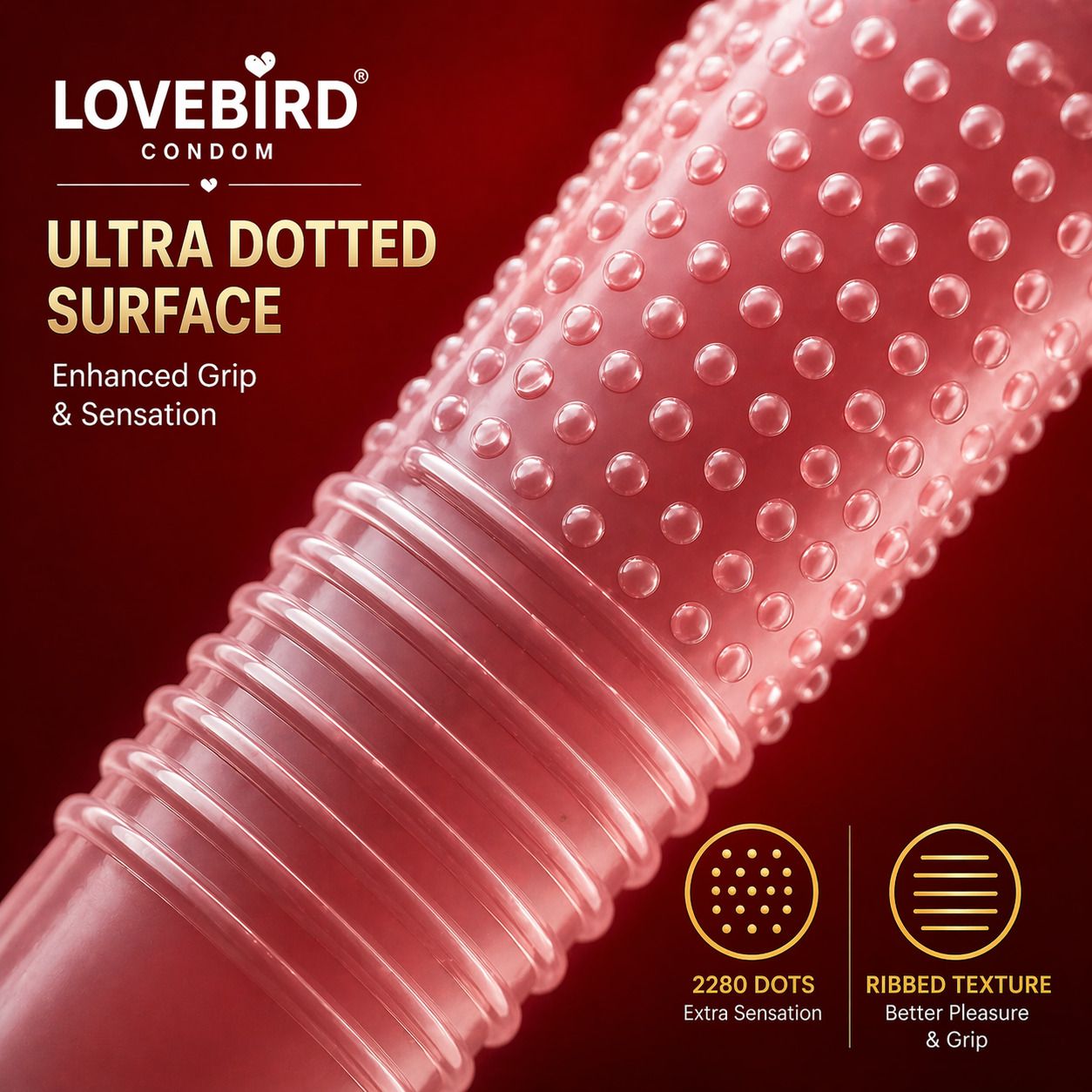 STRAWBERRY FUNTIME CLIMAX NO CONTROL WITH ME DOTTED | LUBRICATED FOR EXTRA Condom-image-45