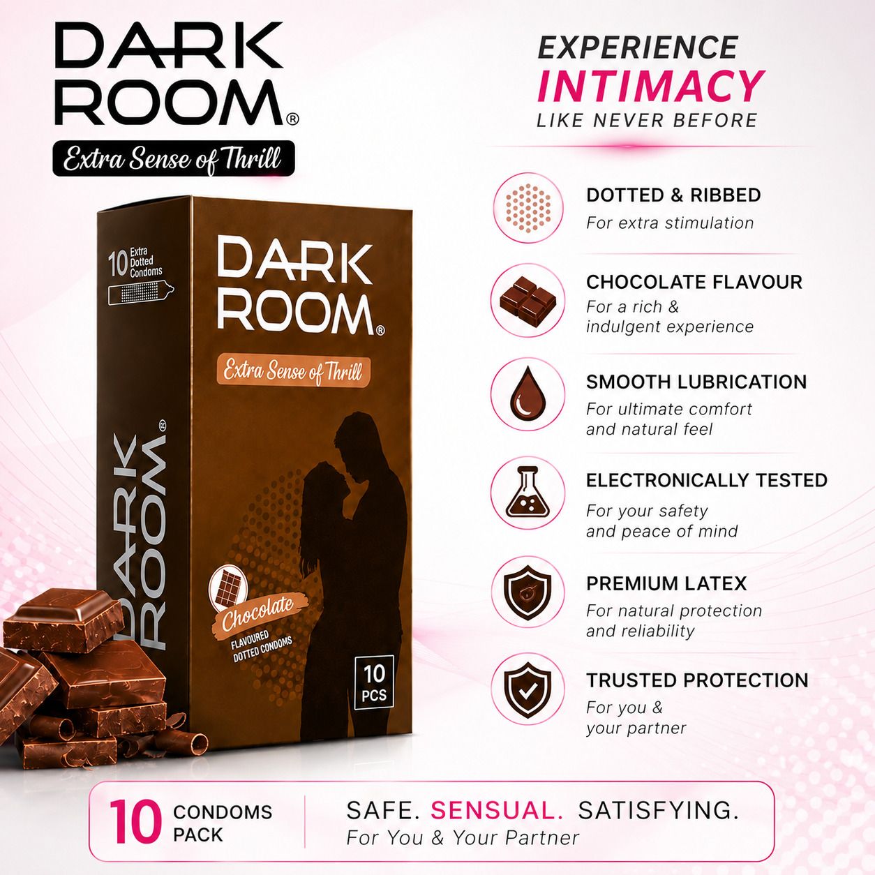 darkroom Choco Bliss Extra Dotted Premium Protection Condoms Condom-picture-11