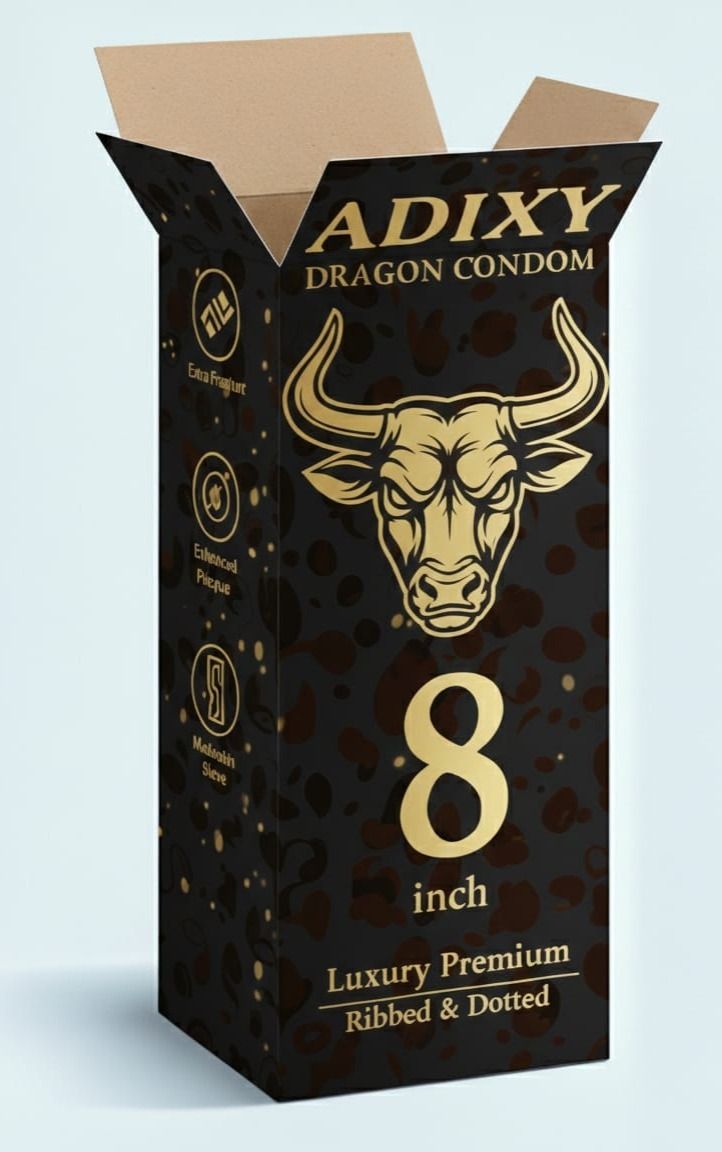 Silicon Dragon 8 Inch Premium Smooth Finish Strong Comfort Fit Condom-image-6