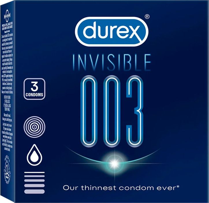 durex NEW Invisible 003 - 3 Condoms Condom-picture-14