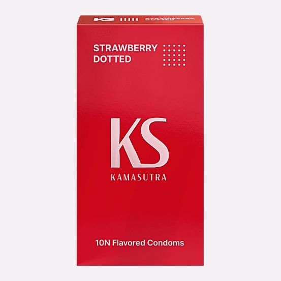 kamasutra Strawberry Flavour Condom for Sweet Pleasure and Smooth Safe Intimacy Condom-picture-39