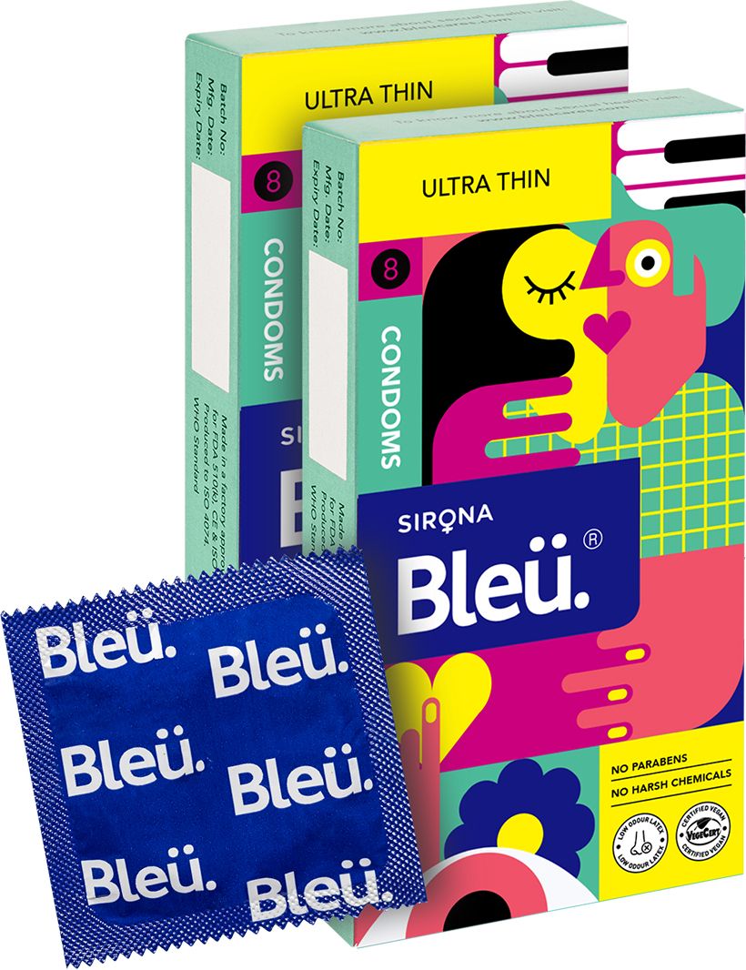 bleu Super Ultra Thin Condoms for men, Vegan Highest Grade Latex for Sensitive Skin Condom-picture-18