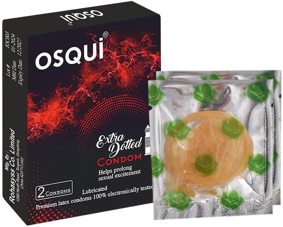 osqui Dotted Regular Ribbed Condom For Man Condom-picture-27