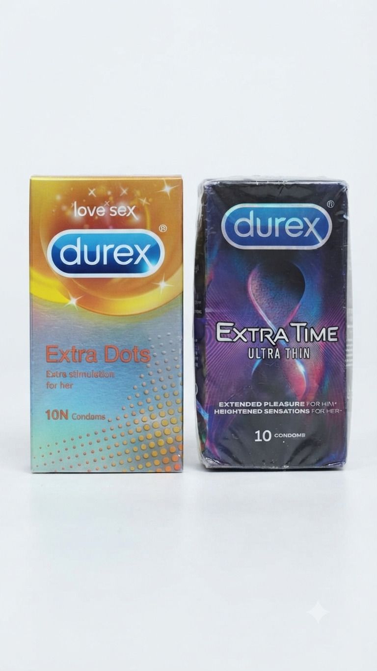 durex Extra Dots & Extra Time Ultra Thin Delay Dotted Condom Combo Condom-picture-15