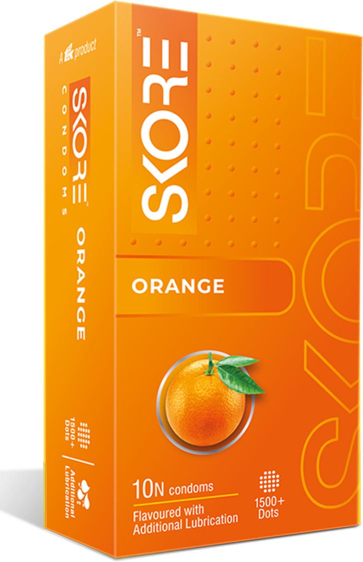 skore Warm Condoms 1 pack (**10pcs**) Orange Condom-picture-10
