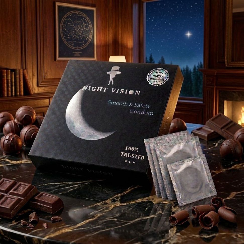 night vision chocolate Flavoure Best Condom, High Dotteds Condom, Pack of 1 Condom-picture-26
