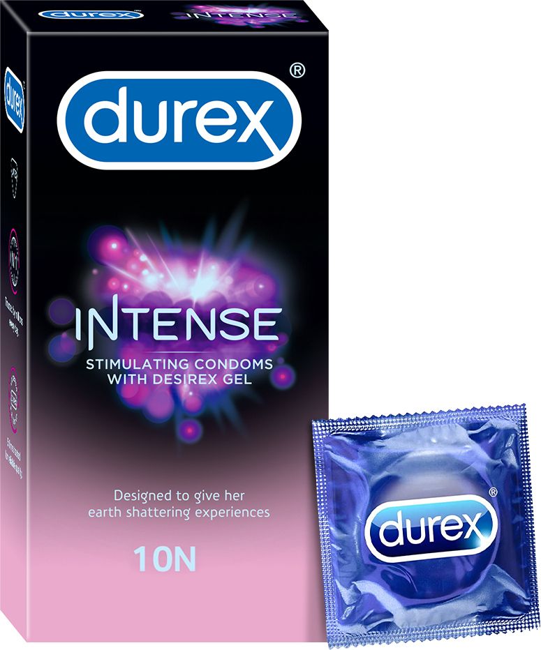 Intense Condoms for her extra pleasure - 10 Count Condom