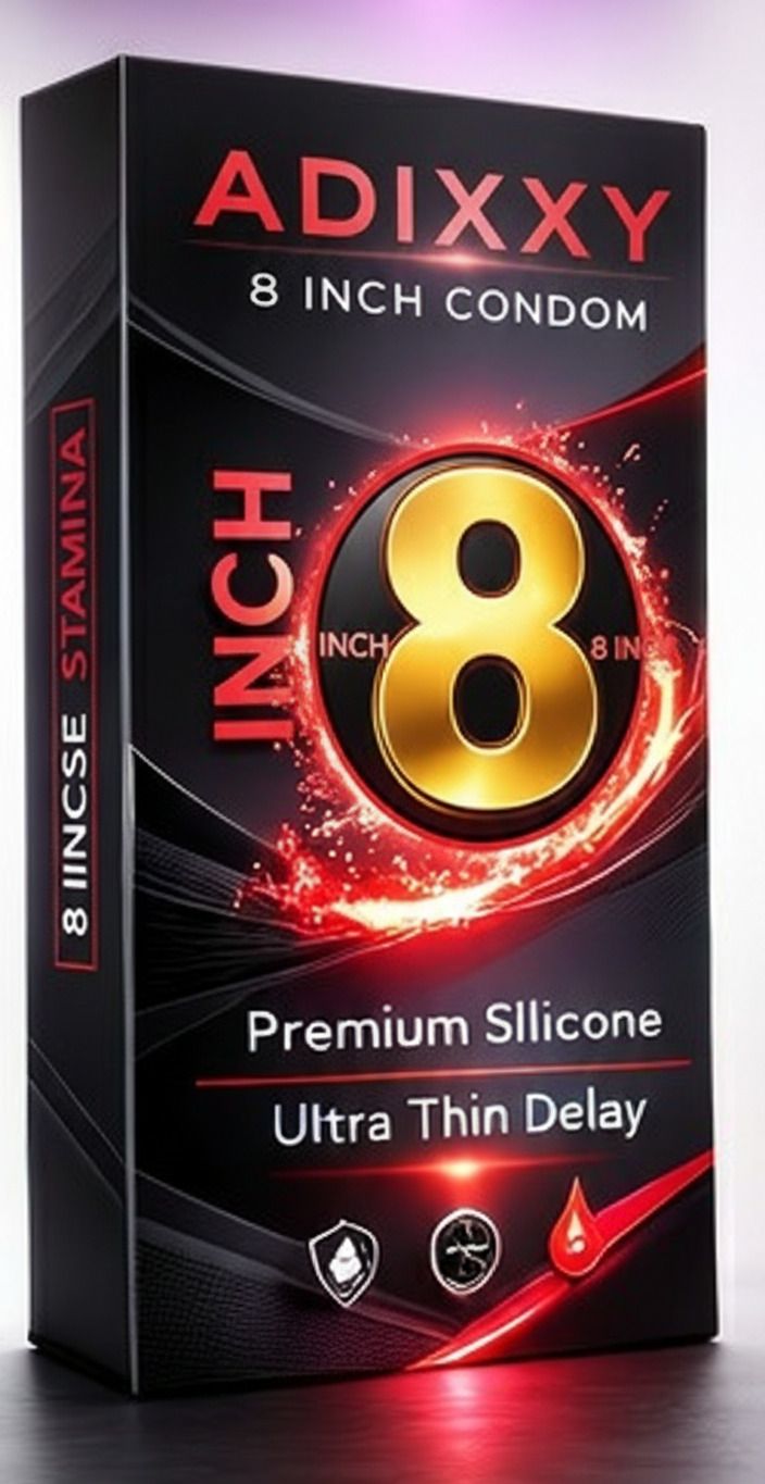 Dragon 8 Inch Premium Silicone Extra Long Comfortable Design Smooth Condom-image-27