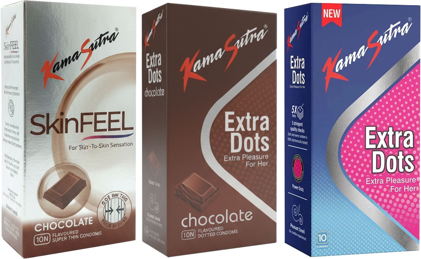 kamasutra SkinFEEL Chocolate, Extra Dots Chocolate And Extra Dots Condom-picture-22
