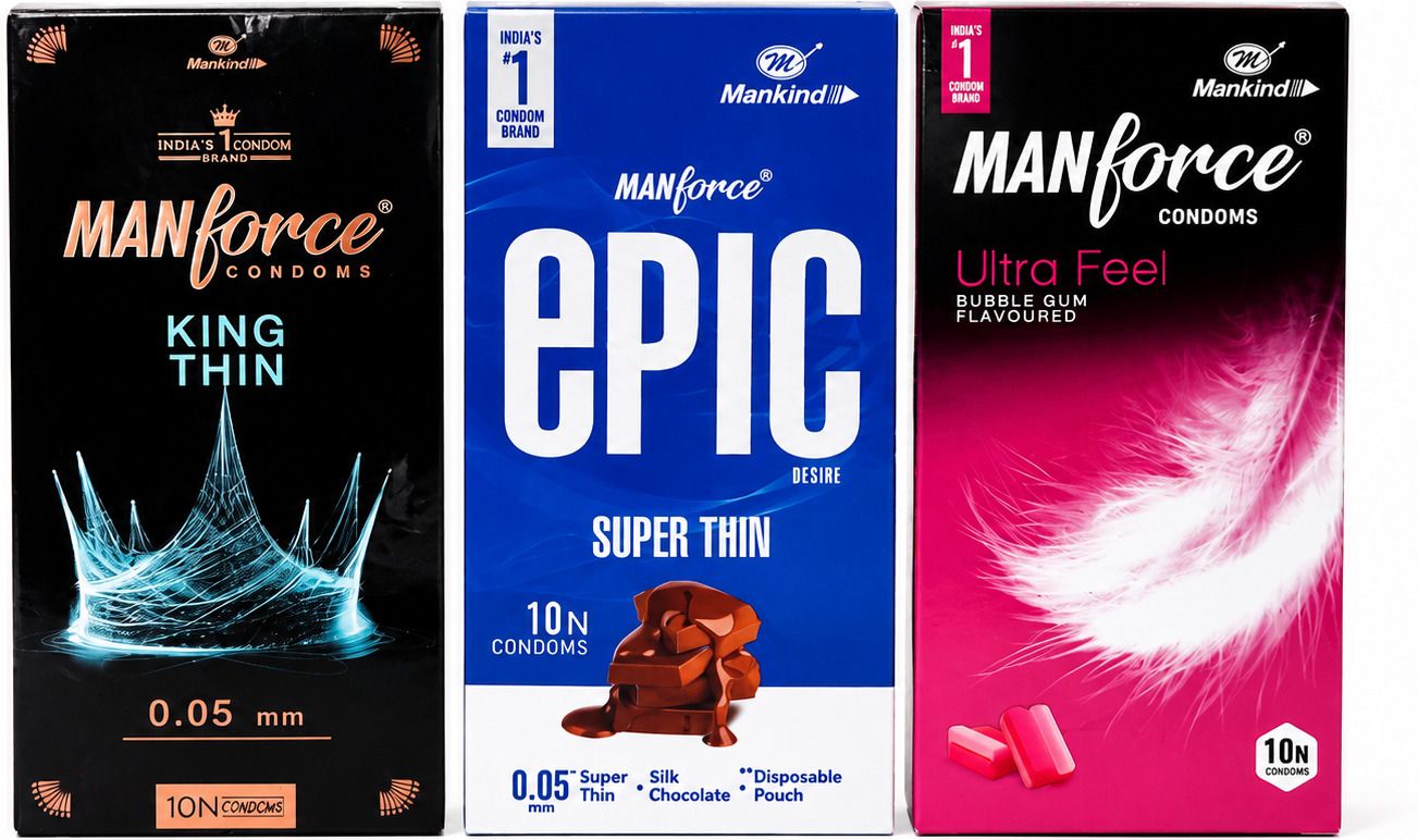 mankind Manforce king thin , Super thin , Bubblegum Condom-picture-20