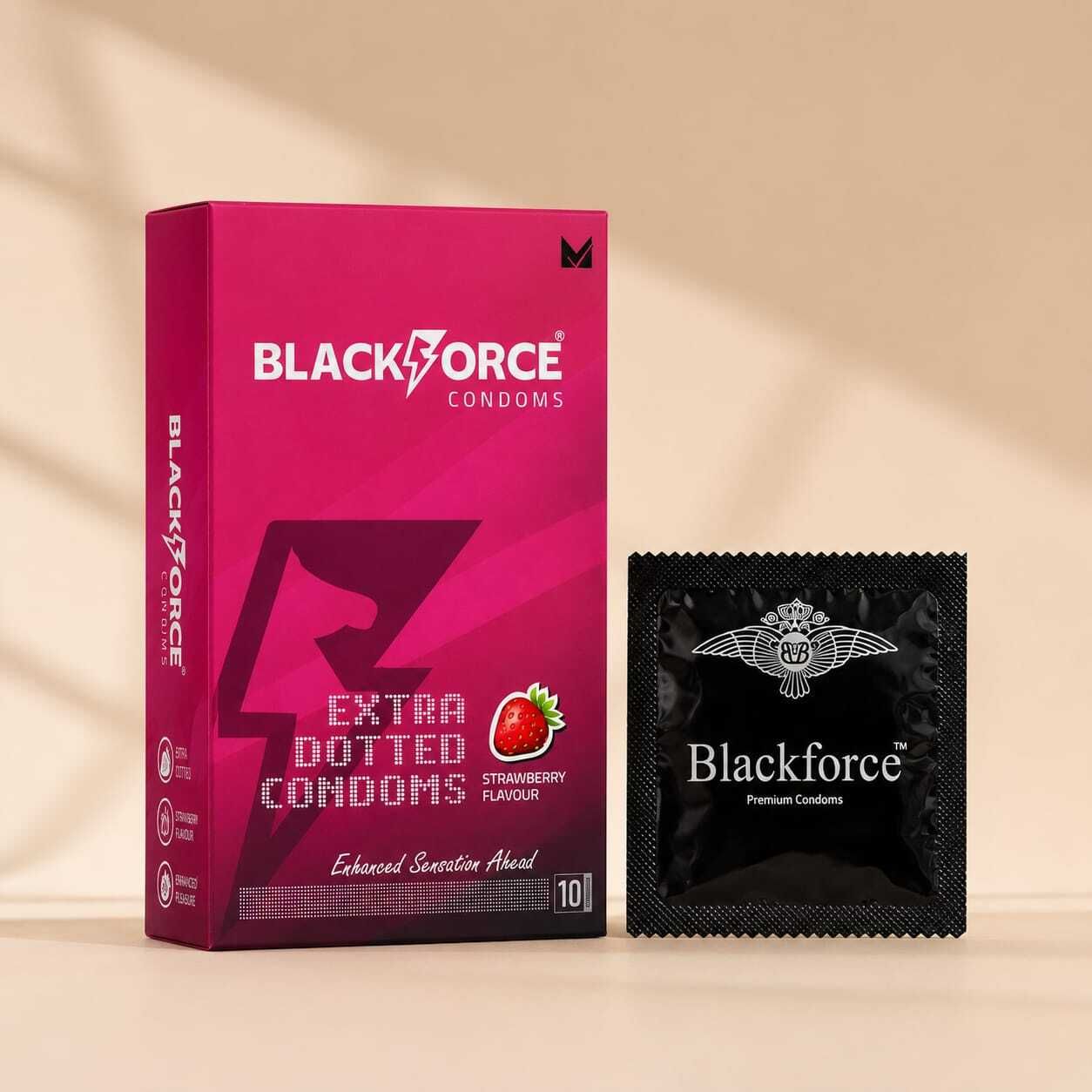 black force 9 inch with extra dotted Condom-picture-33