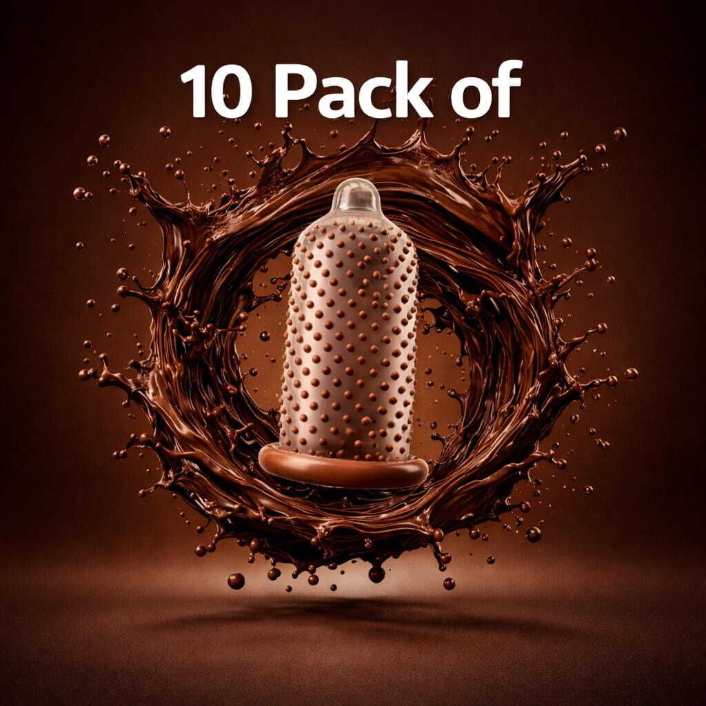 CHOCOLATE WITH HAZELNUT FLOVOURED | LOVE GAME WITH LOVE Condom-image-24