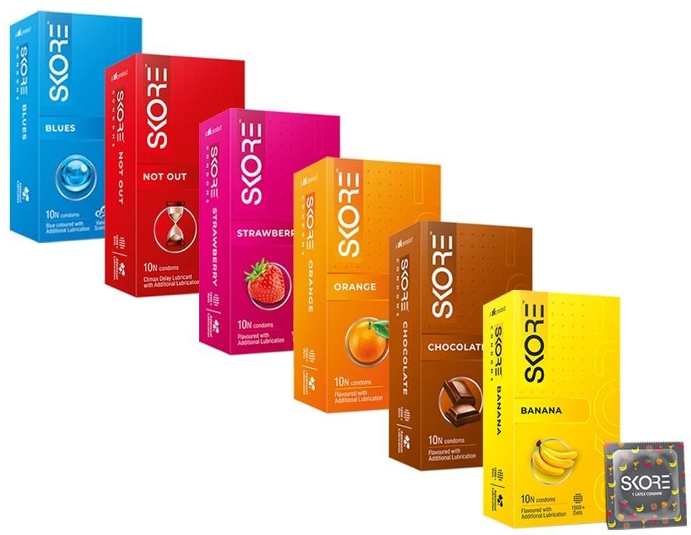 Banana, Chocolate, Orange, Strawberry, Notout, Blue MIX COMBO PACK Condom-image-11