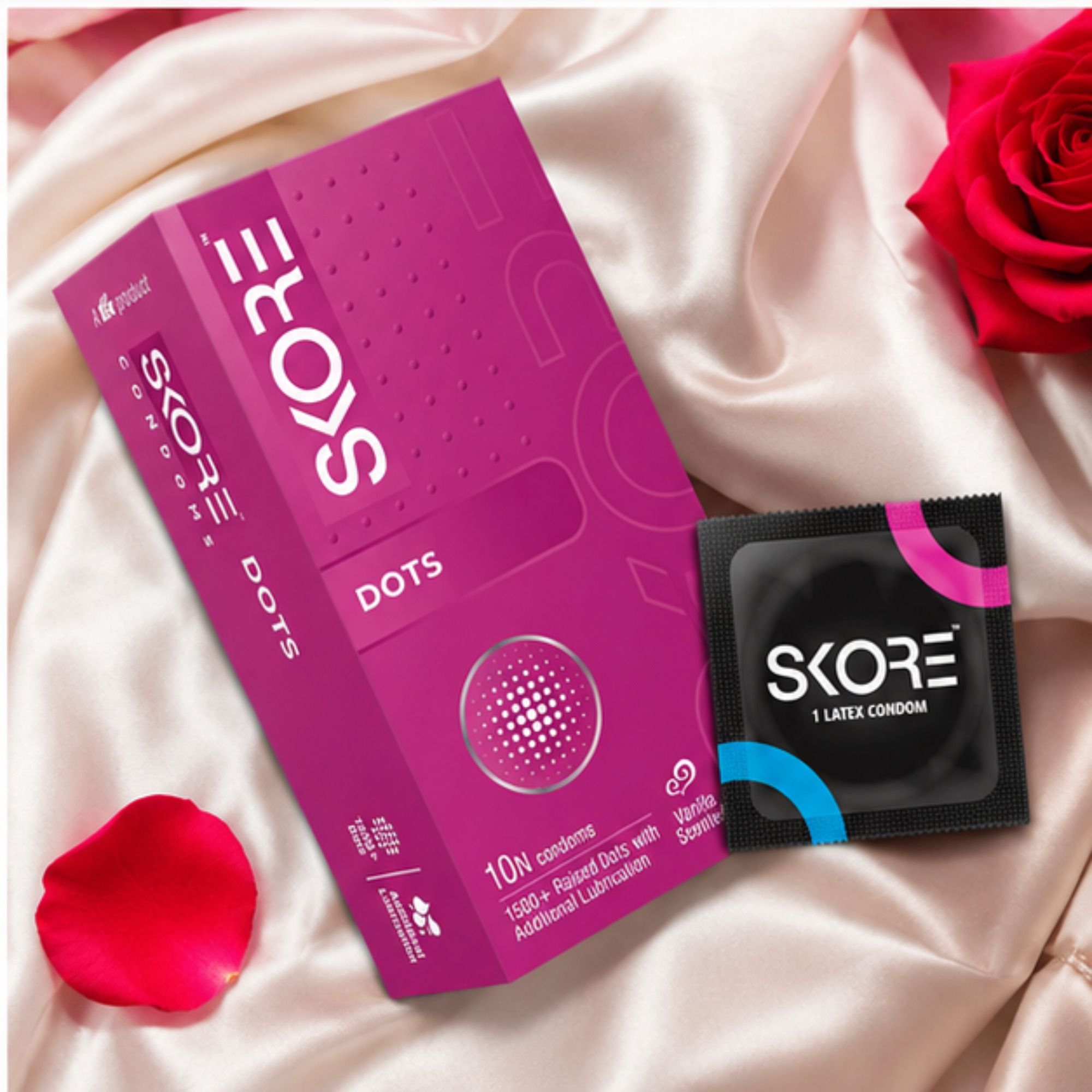 skore Dots Condoms with Vanilla Scent & Additional Lubrication Condom-picture-28