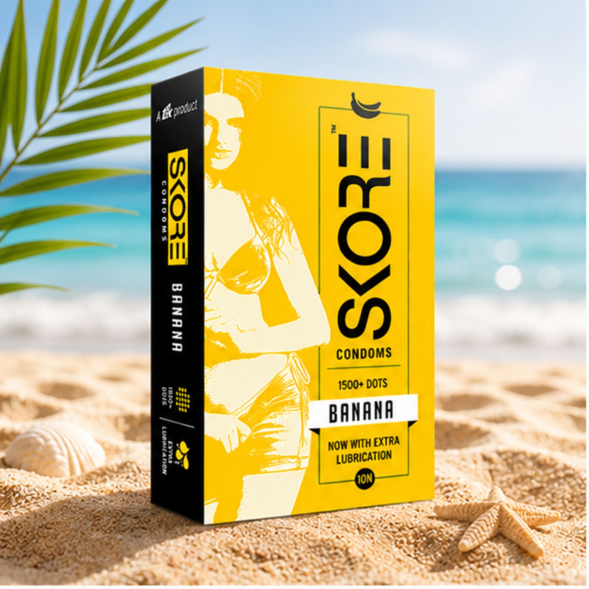 skore Banana Latex Condoms | 10 Count Pack Condom-picture-29