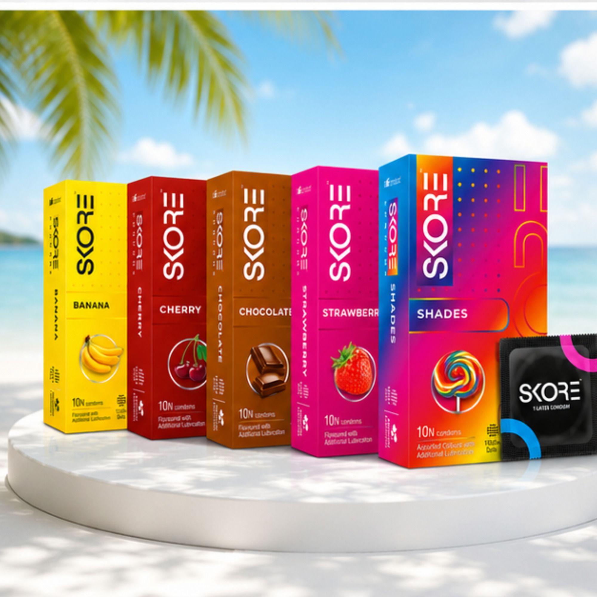 skore Comfortable Fit Assorted Condoms with Extra Lubrication | Pack of 50 Condom-picture-17