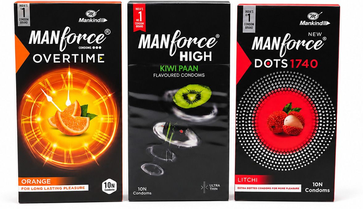 mankind Manforce overtime orange , Kiwi Paan , Litchi Condom-picture-21