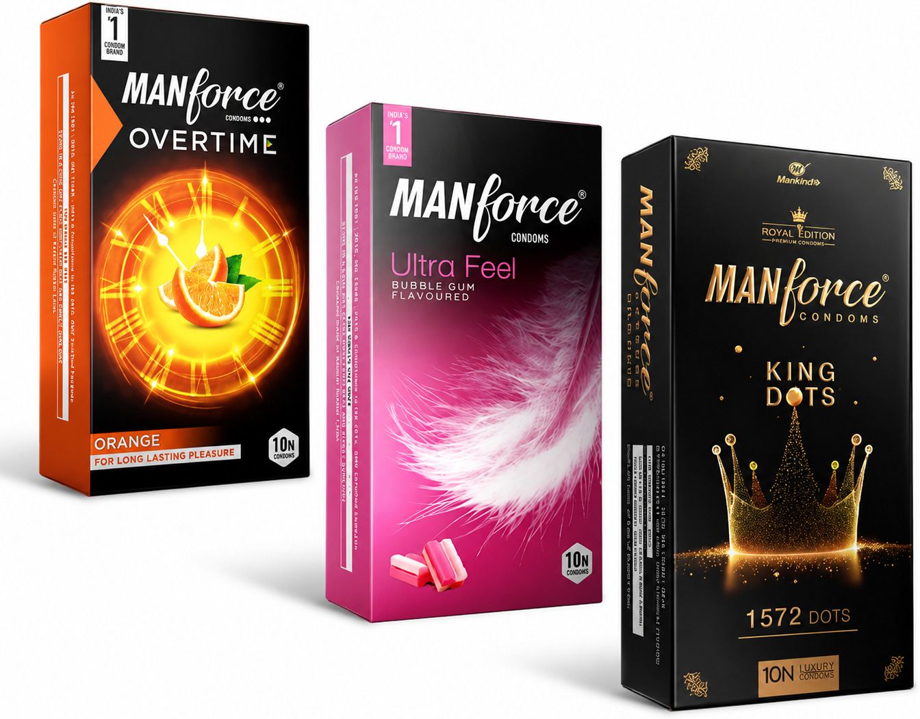 mankind Overtime Orange , Bubblegum , King Dots Condom Condom-picture-10