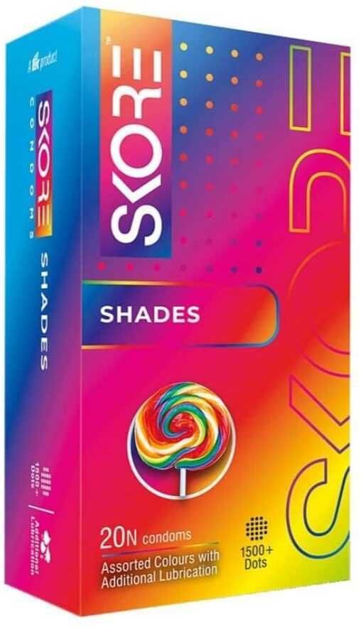 skore Shades (Pack of 20 Pices) Extra Dotted Condom-picture-14