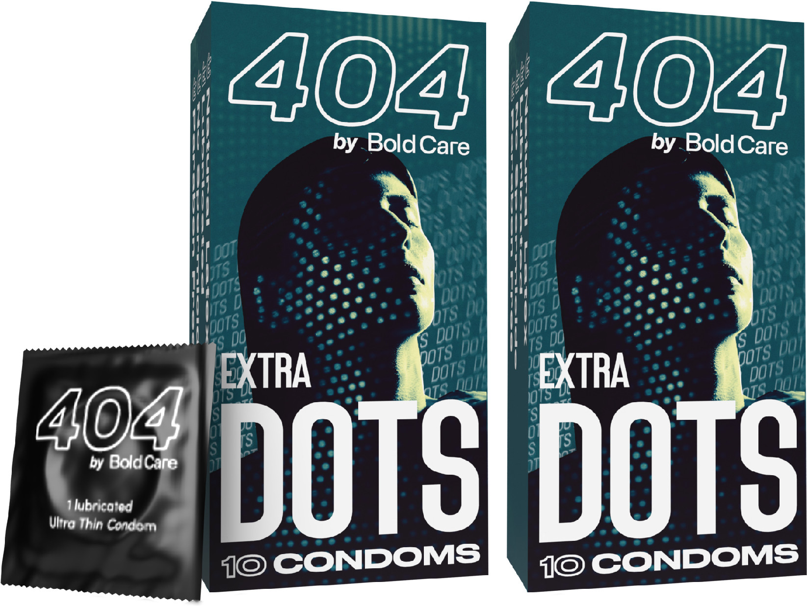 bold care 404 Extra Dots Condoms for Men - Elevate Pleasure with Every Touch - 20 Condoms Condom image 1