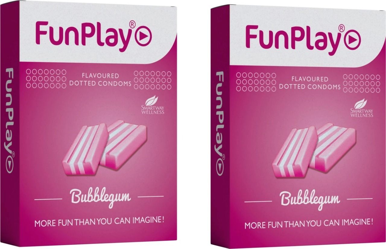 funplay Bubblegum Dotted Condom (Set of 2, 6 Sheets) Condom-picture-44