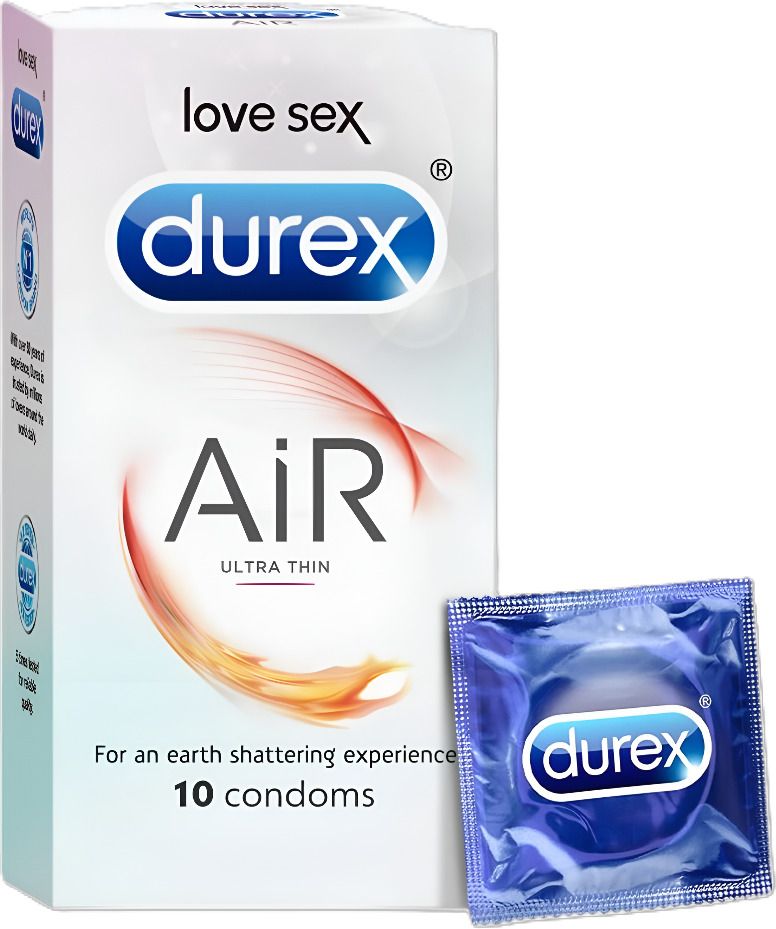 durex Air Ultra Thin For Men, dotted with delay lubricant, Natural rubber latex Condom Condom-picture-5