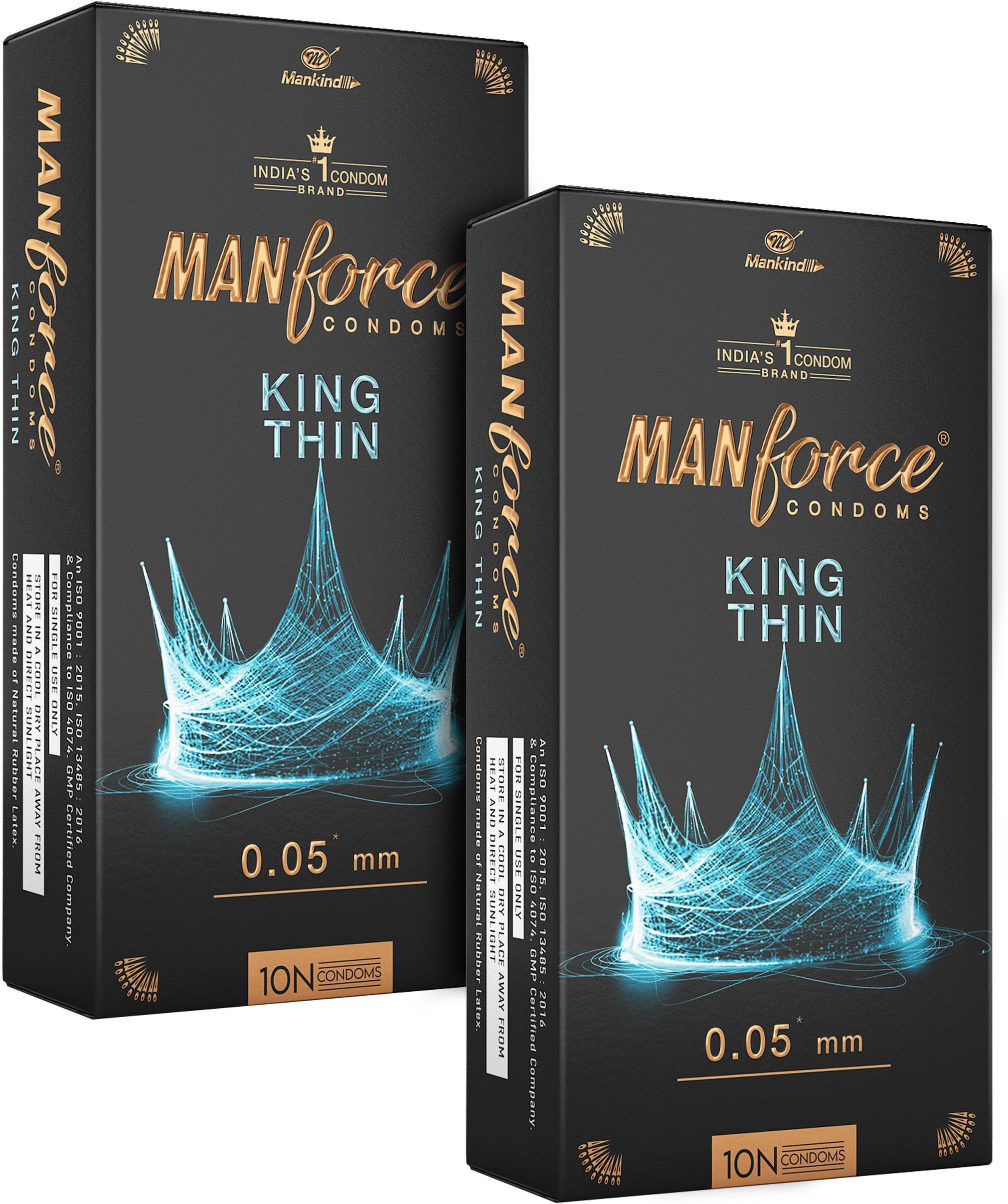 mankind King Thin Ultra-Thin Unflavoured Condoms, 10 Pieces x Pack of 2 Condom-picture-32