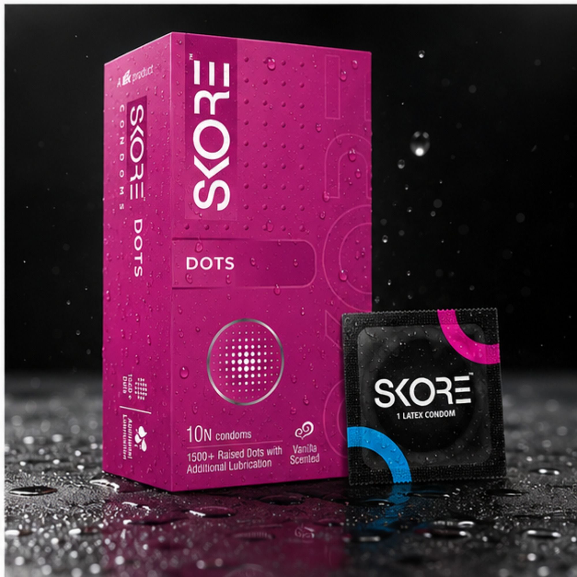 Dotted Latex Condoms with Vanilla Fragrance | 10 Count Condom-image-33