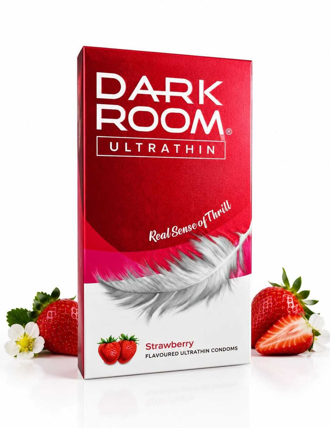 Strawberry Flavoured Dotted & Ribbed Condom Condom-image-0