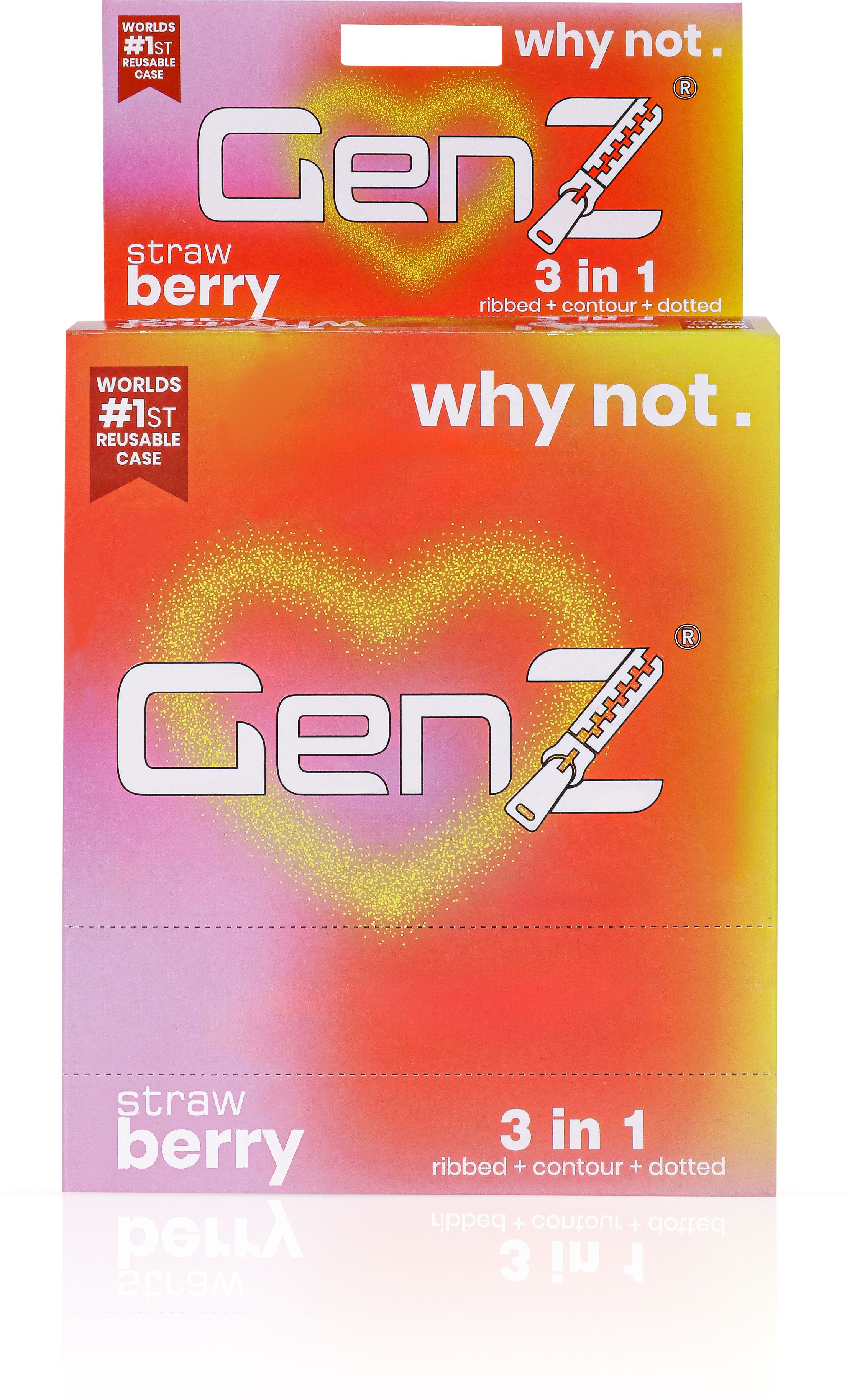 genz 3 in 1 Ribbed, Contour & Dotted and Easily desposable Stawberry Condom-picture-21