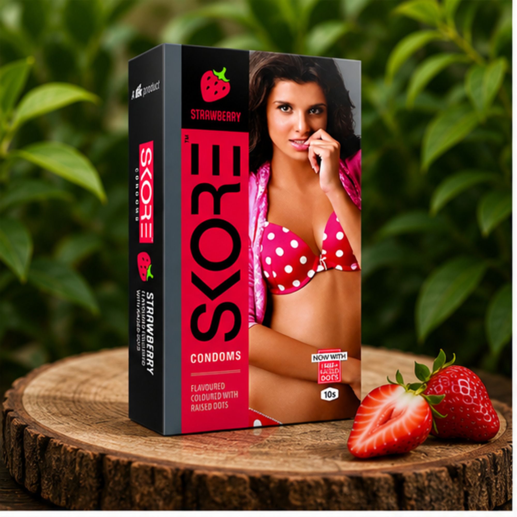 skore Strawberry Dotted Latex Condoms | Pack of 1 | 10 Count Condom-picture-29