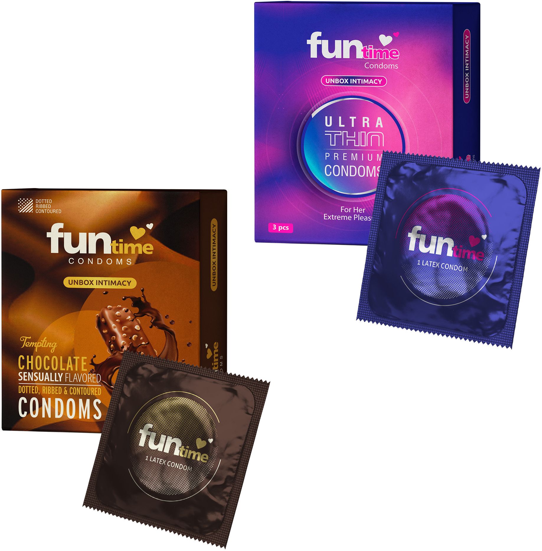 Ultimate Pleasure Condoms | Ultra Thin & Chocolate | Ribbed, Dotted & Contoured Condom-image-6