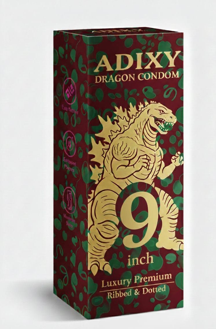 Silicon Dragon 9 Inch Premium Large Size Smooth Protection Condom-image-5