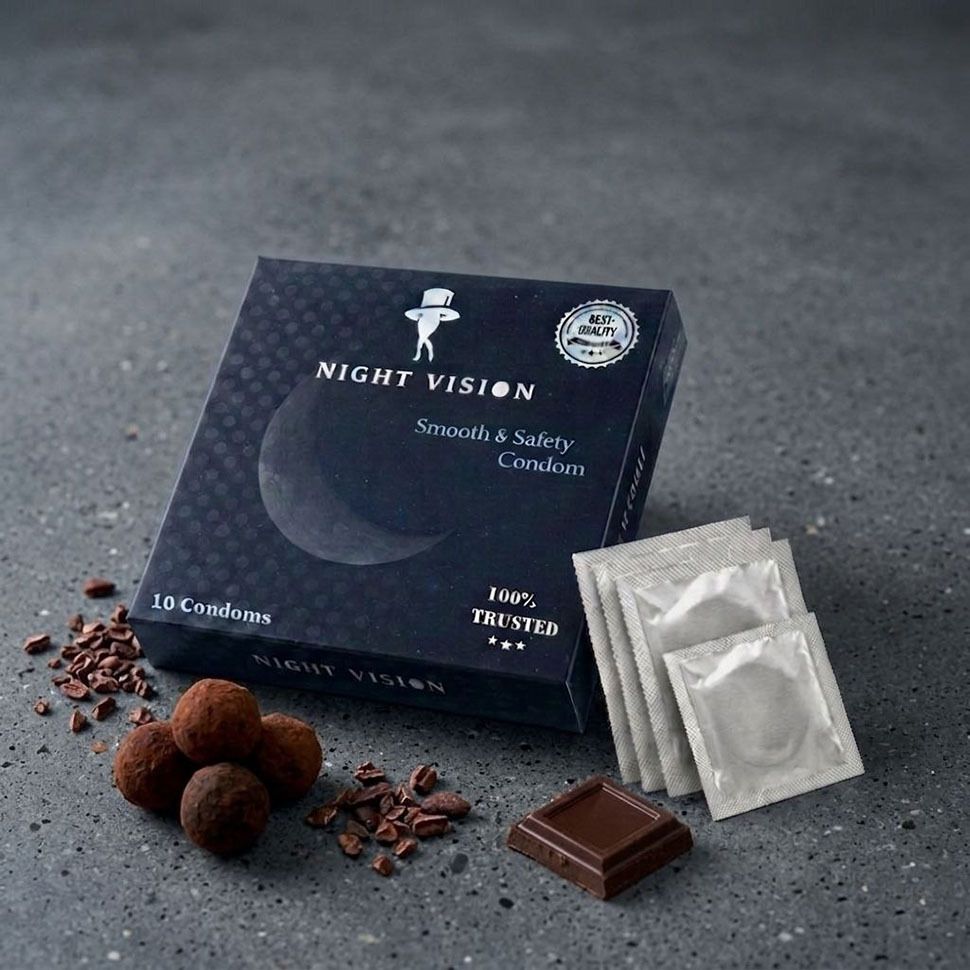 night vision chocolate Flavoure Best Condom, High Dotted Condom, Pack of 1 Condom-picture-44