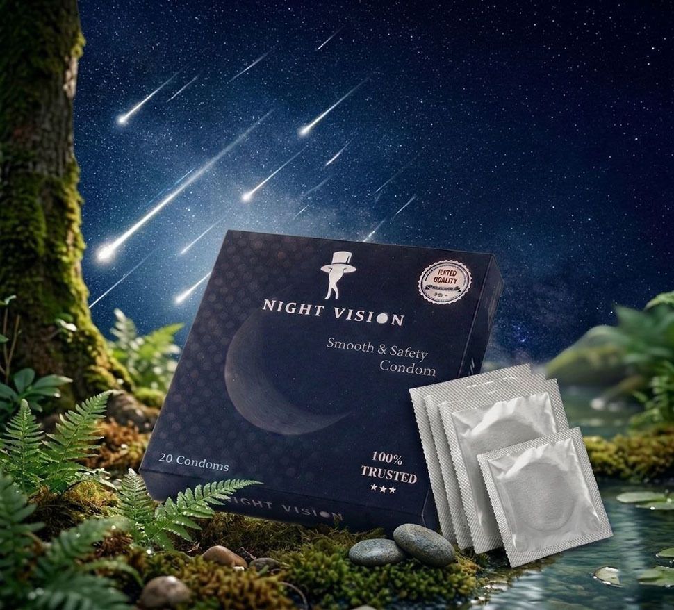 night vision , Non -Flavoured Lubricant Condom, High Dotted Condom,Pack of 1 Condom-picture-46