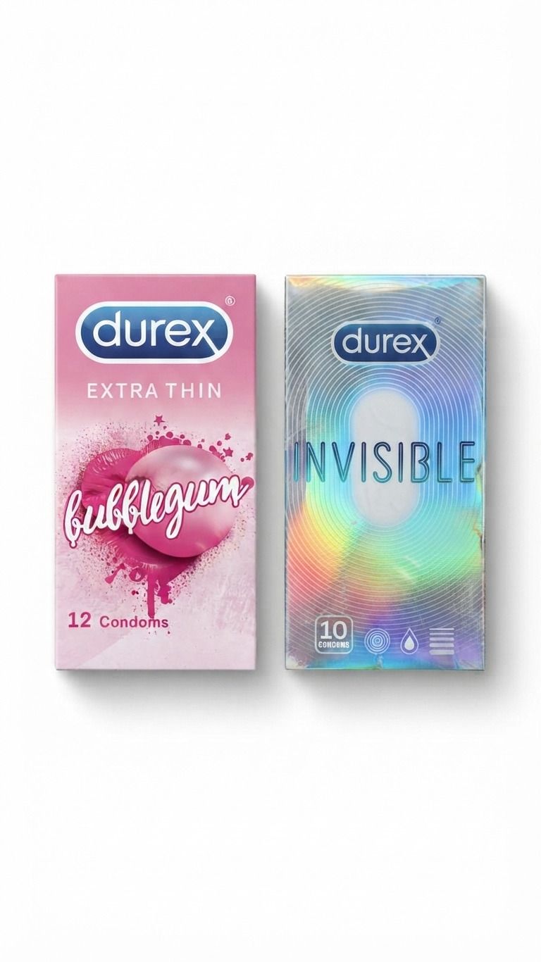 durex Extra Thin Bubblegum (12s) & Invisible Ultra Thin (10s) Condoms Condom-picture-28