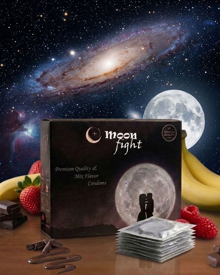 moon fight MIX FLAVOR Regular LUBRICANT CONDOMS Pack Of 1 Condom-picture-31