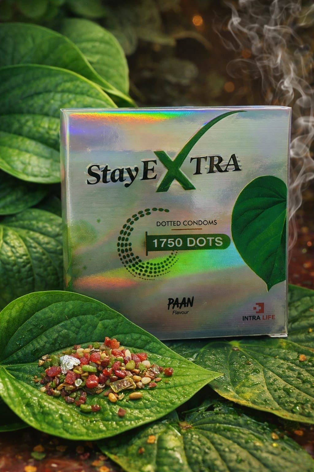 1750 DOTS PAAN FLAVOUR DOTEED CONDOMS Condom-image-34