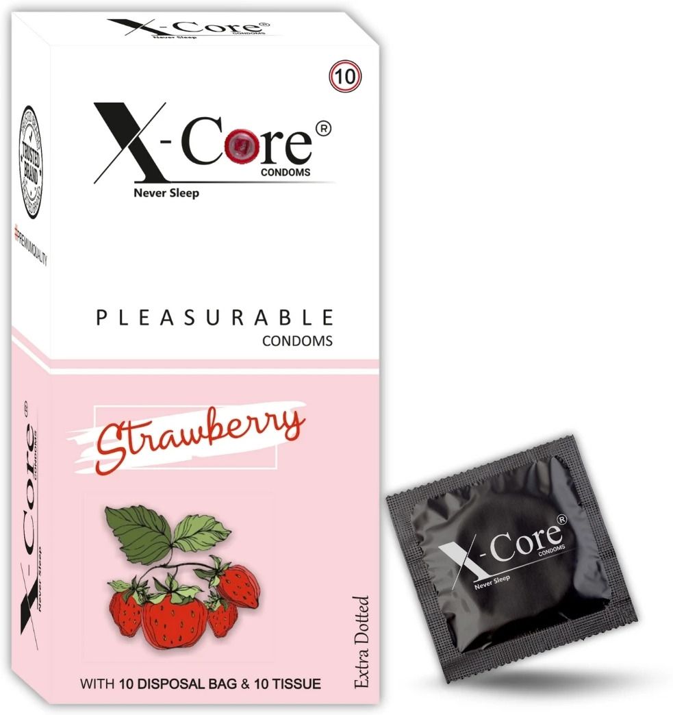 x-core Sweet Touch-Strawberry Flavored Dotted Condoms Condom-picture-22