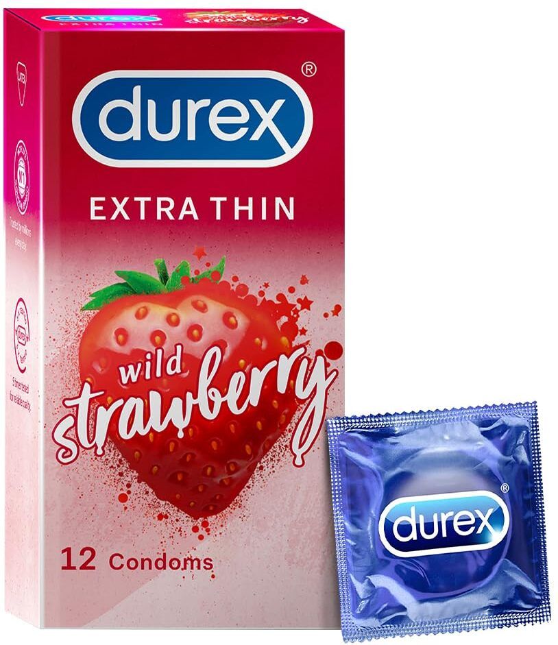 Extra Thin Wild Strawberry Flavoured Condoms For Men Condom-image-13