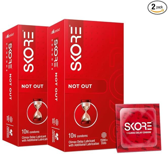 skore Notout Condom | Climax Delay Long Lasting Condom image 1