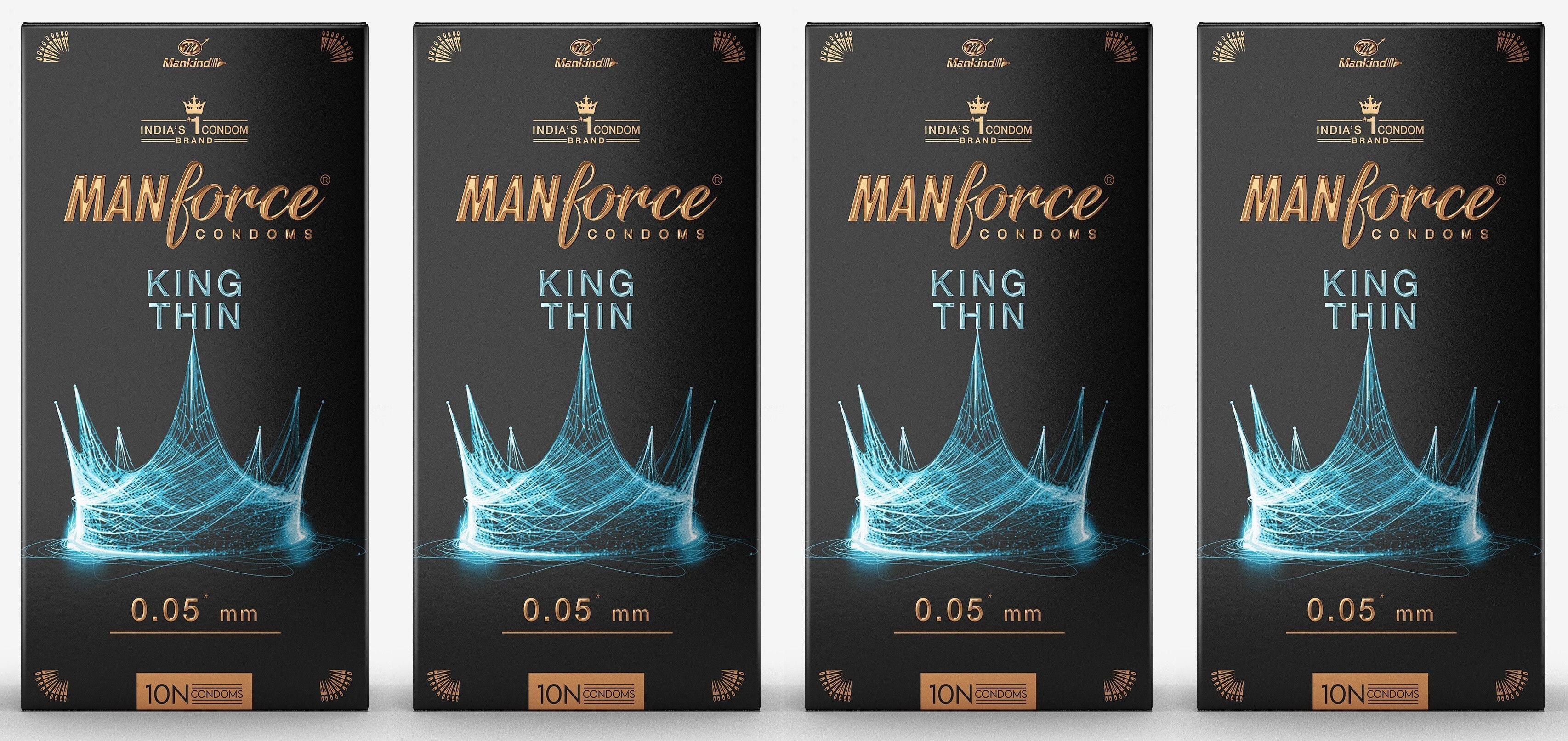 mankind King Thin Ultra-Thin Unflavoured Condoms, 10 Pieces x Pack of 4 Condom-picture-37