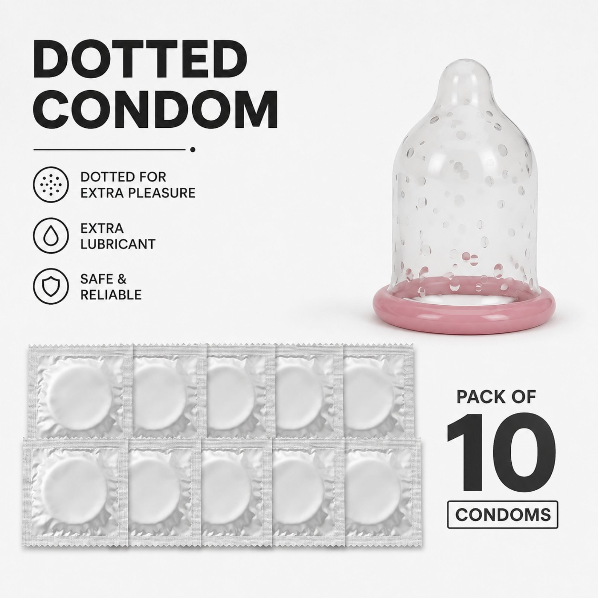 Natural Latex Condoms | Natural Flavour | Extra Safe | Lubricated | Protection Condom-image-34