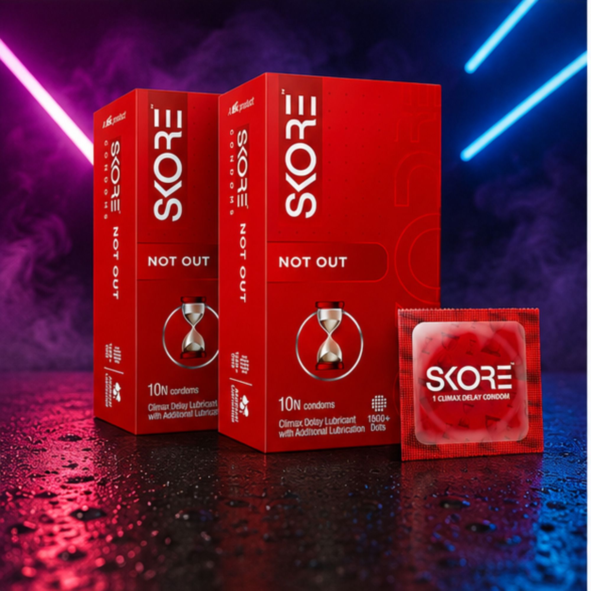 skore Climax Delay Lubricated Condoms Pack of 2 | Total 20 Condoms Condom-picture-14